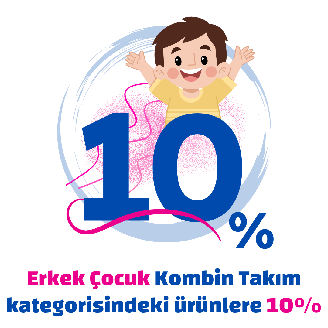  Erkek Çocuk Kombin Takım kategorisindeki ürünlere %10 indirim