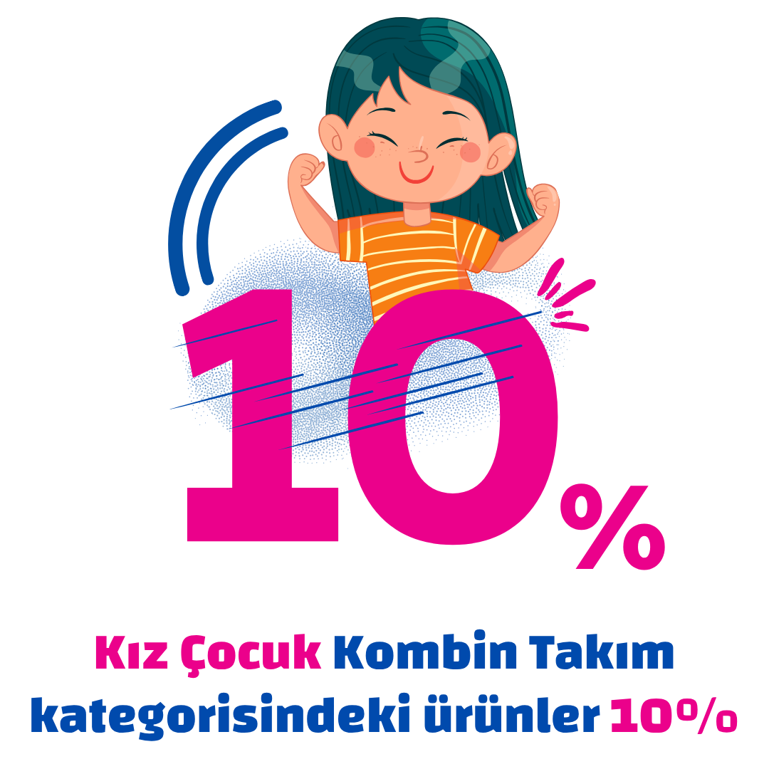 Kız Çocuk Kombin Takım kategorisindeki ürünler %10 indirimli.